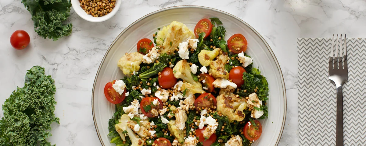 Recipe kit Roasted kale and cauliflower salad